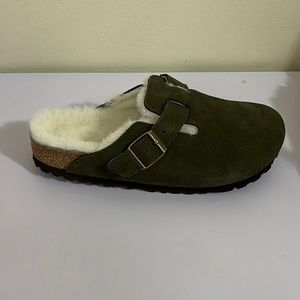Women’s Boston Suede Shearling-Lined Clogs Birkenstock